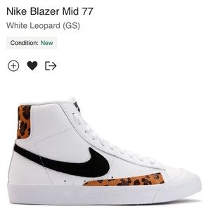 Nike Blazer Mid 77 White Leopard size 5y